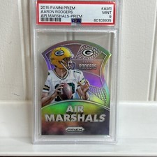 2015 Panini Prizm Aaron Rodgers Air Marshals Die-Cut Silver Prizm #AM1 Low Pop!