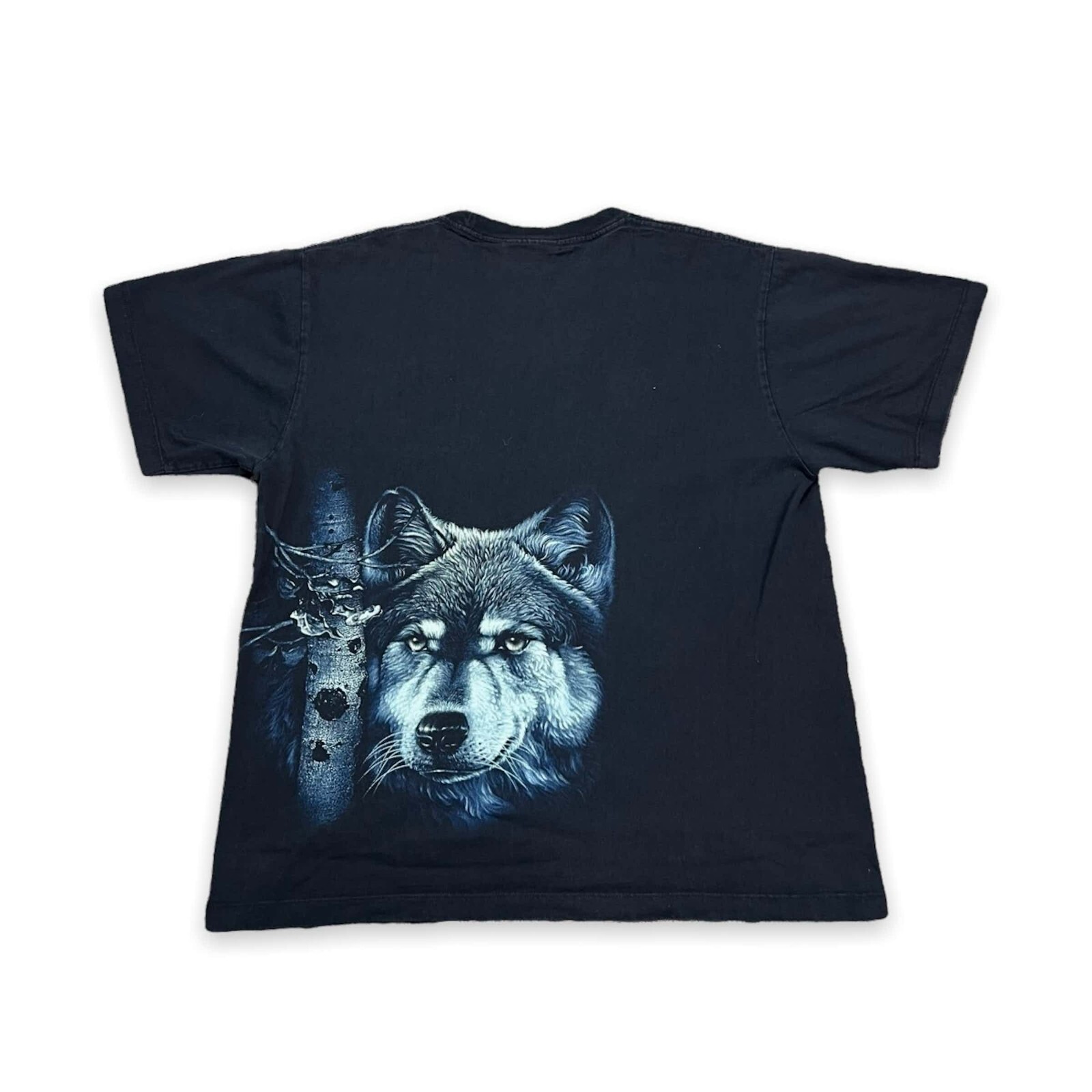 Vintage Y2K Wolf Double Sided Animal Tee - Large - image 3