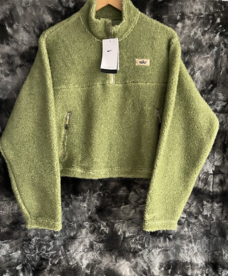 nike fluffy half zip