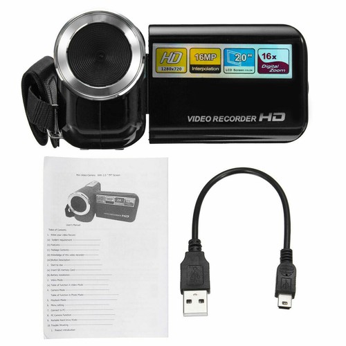 DV20 2'' LCD 720P 16MP HD Mini Digital Video Camera Camcorder Photo CMOS DVR Cam - Picture 7 of 7