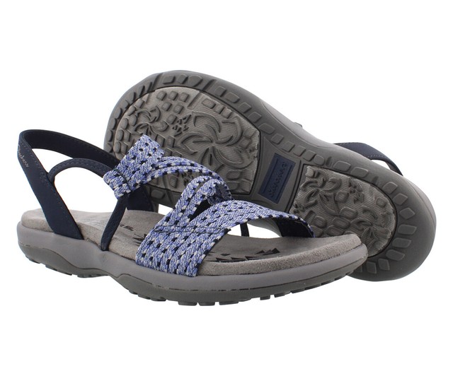 Skechers Reggae Slim Stretch Appeal Sport Sandals Women's Size 8 Navy for sale online | eBay