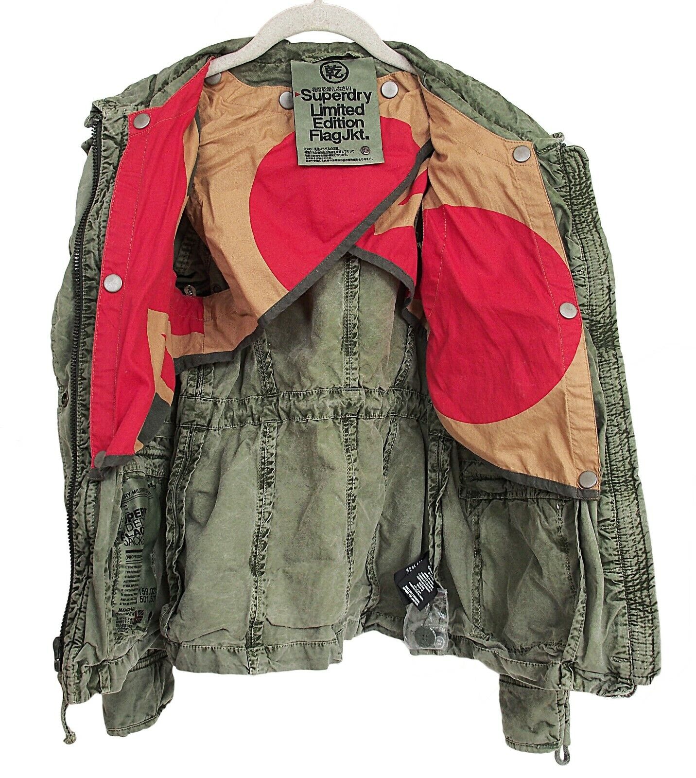 Vrijgekomen dauw diepvries SUPERDRY Limited Edition Women's Flag Jacket Green Size XS | eBay