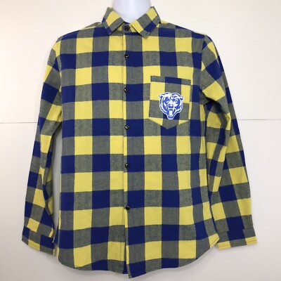 Golden Bears Blue & Yellow Flannel Men's Medium Fitshop New