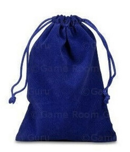 Juego de 7 Piezas Dados Poliédricos Translúcidos Azul Claro con Bolsa de Dados Azul - Imagen 2 de 2