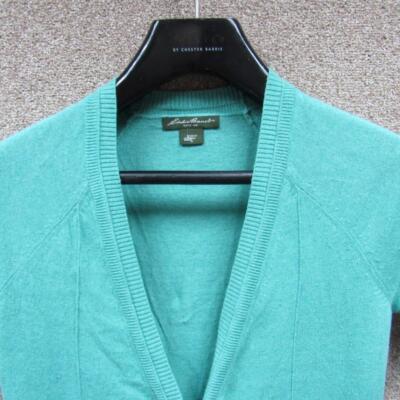 HERREN EDDIE BAUER BAUMWOLLMISCHUNG V-AUSSCHNITT KNOPF CARDIGAN UKGRÖSSE 10/12 REF (NC04930)
