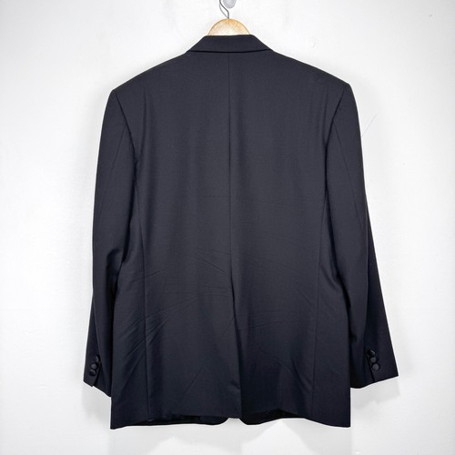 Pierre Balmain Tuxedo Jacket Blazer Men 42R Black 100% Wool 1 Button Formal - Picture 2 of 11