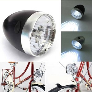 Classic Vintage LED Bike Headlight Bicycle Retro Head Light Front Fog Lamp US