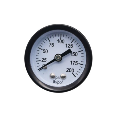 #ad Air Compressor Pressure Gauge 0 200 PSI 1 8quot; NPT Back Mount 1.5quot; Face $10.95