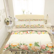 3D Hydrangea Floral Colorful Quilt Cover Set Duvet Cover Bedding Pillowcases