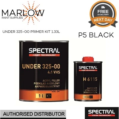 NOVOL SPECTRAL UNDER 325-00 WET ON WET PRIMER KIT 1.5L - P5 BLACK