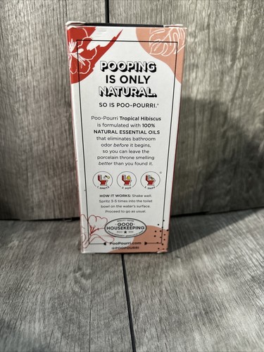 Poo-Pourri Before-You-Go Toilet Odor Neutralizer Spray Tropical Hibiscus 2 oz. - Picture 2 of 2