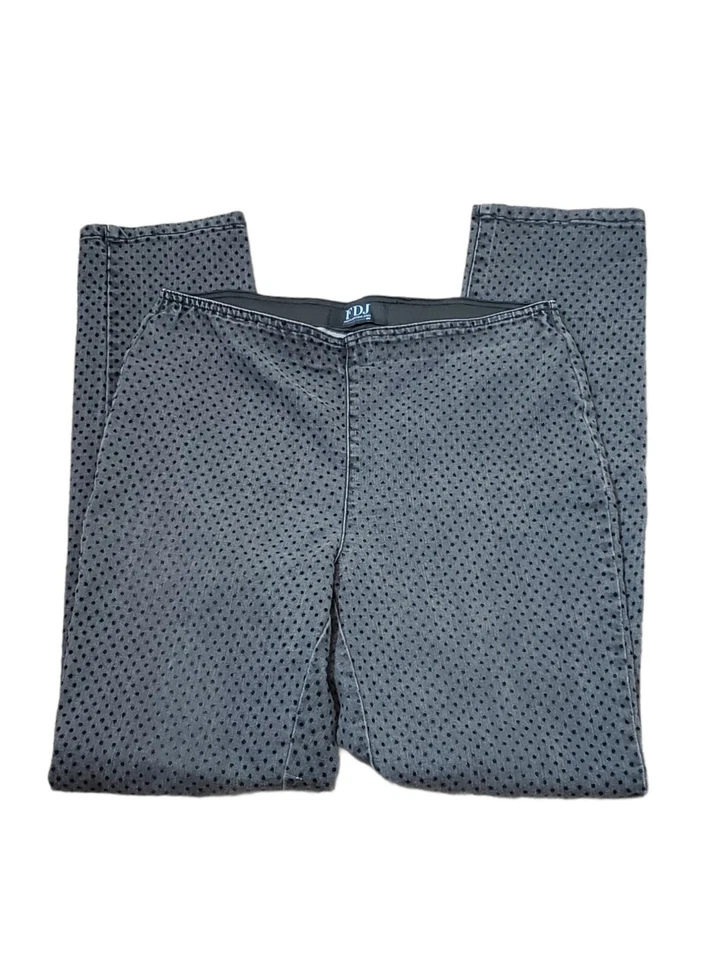 FDJ FRENCH DRESSING US 10 Gray Pixie Stretch Pants, Slimming Pull On, Women  - Image 3 of 4