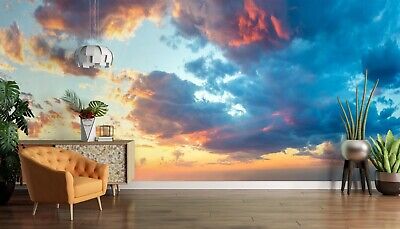 Fond décran mural 3D Sky Clouds ZHUB2014 vendu amovible auto-adhésif Amy