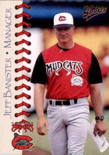 1998 Carolina Mudcats Multi-Ad #24 Jeff Banister Manager Baseball Card