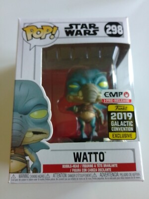 Funko Pop 298 WATTO Star Wars 2019 Galactic Convention Exclusive EMP Pre-Release