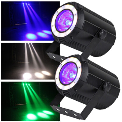2x 80W LED Spotlight RGBW DMX DJ Bühnenbeleuchtung Punktstrahler Disco dj Party