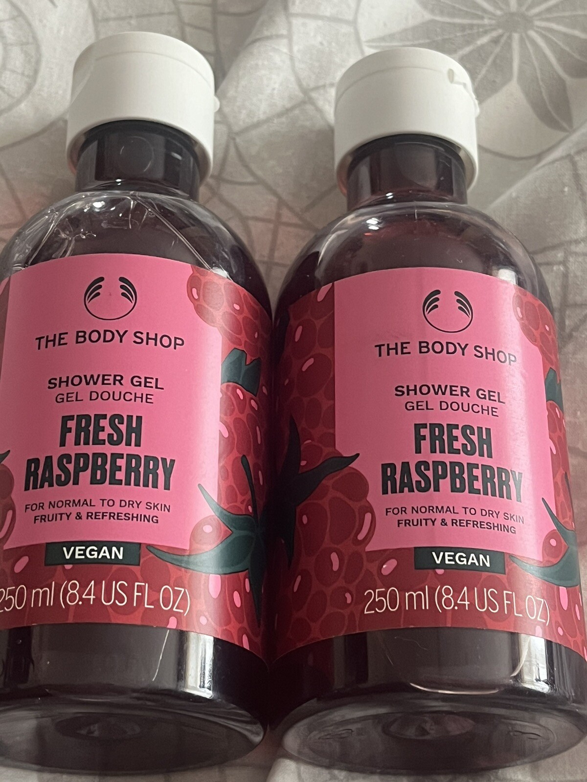 Body Shop Fresh Rasberry 250ml Shower Gel X 2 eBay