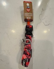 Small purple  orange Arcadia Trail paracord dog collar