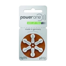 Hearing Aid Battery Powerone Size 312 60 Batteries