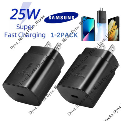 USB C Fast Charger Block 25W Type C Charging Cube Brick For Samsung iPhone iPad