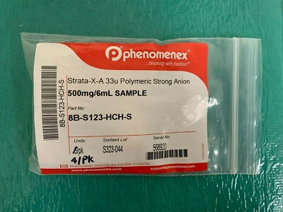 Phenomenex Strata-X-A-33u Polymeric Strong Cation 500mg/6 mL,4 of bag 