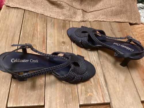 Coldwater Creek Blue Weave Womens Sandals Size 8M - Picture 9 of 10