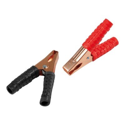 PAAR KABELKLEMMEN BATTERIEKABEL 10cm - 60A METALL ANLASSER MOTORRAD MOTOR