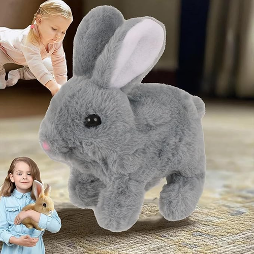 My Realistic Bunny Toy, 2025 Interactive Bunny - Jumping, Twitching,Shaking Ears - Picture 12 of 16