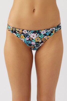 O'Neill Womens Tatum Alamitos Bikini Swim Bottom Black Floral XL