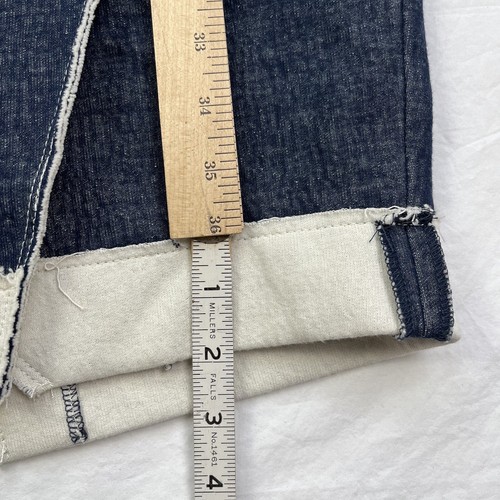 Anthropologie Tracy Reese Surplice Jeanskleid 8 blau strukturiert Etuikleid Strick - Bild 5 von 11