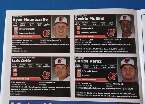 2019 Norfolk Tides AAA Baseball Program • Ryan Mountcastle • Some Ripped Pages - Picture 3 of 16