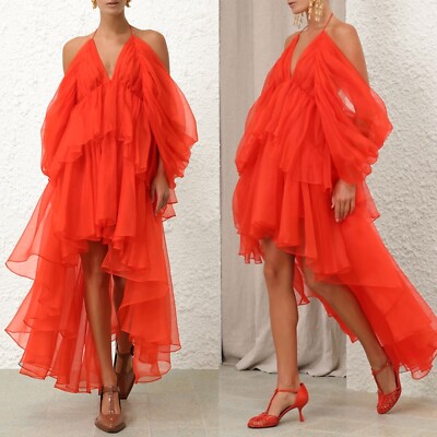 ZIMMERMANN 1884DRS251IVO 関税送料込 NWT $1,850 Zimmermann Natura Tranquility Gather Mini Silk