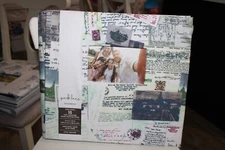 Postcard Park Lane 12 x 12 Post Bound Scrapbook 10 Top Loading Page Protectors