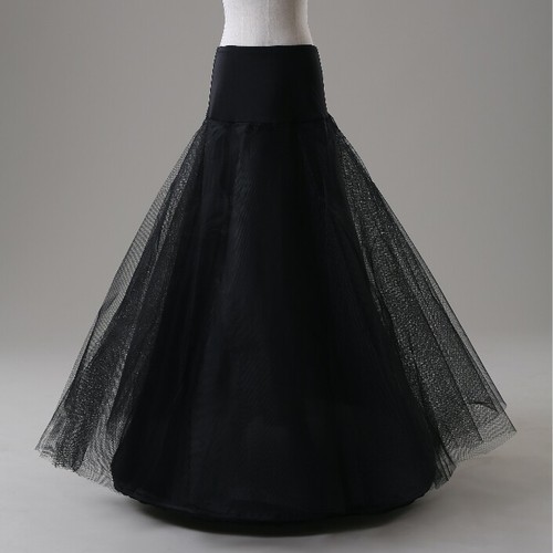 A Line Petticoats for Women Crinoline Half Slips Floor Length Bridal Underskirt - Picture 9 of 9