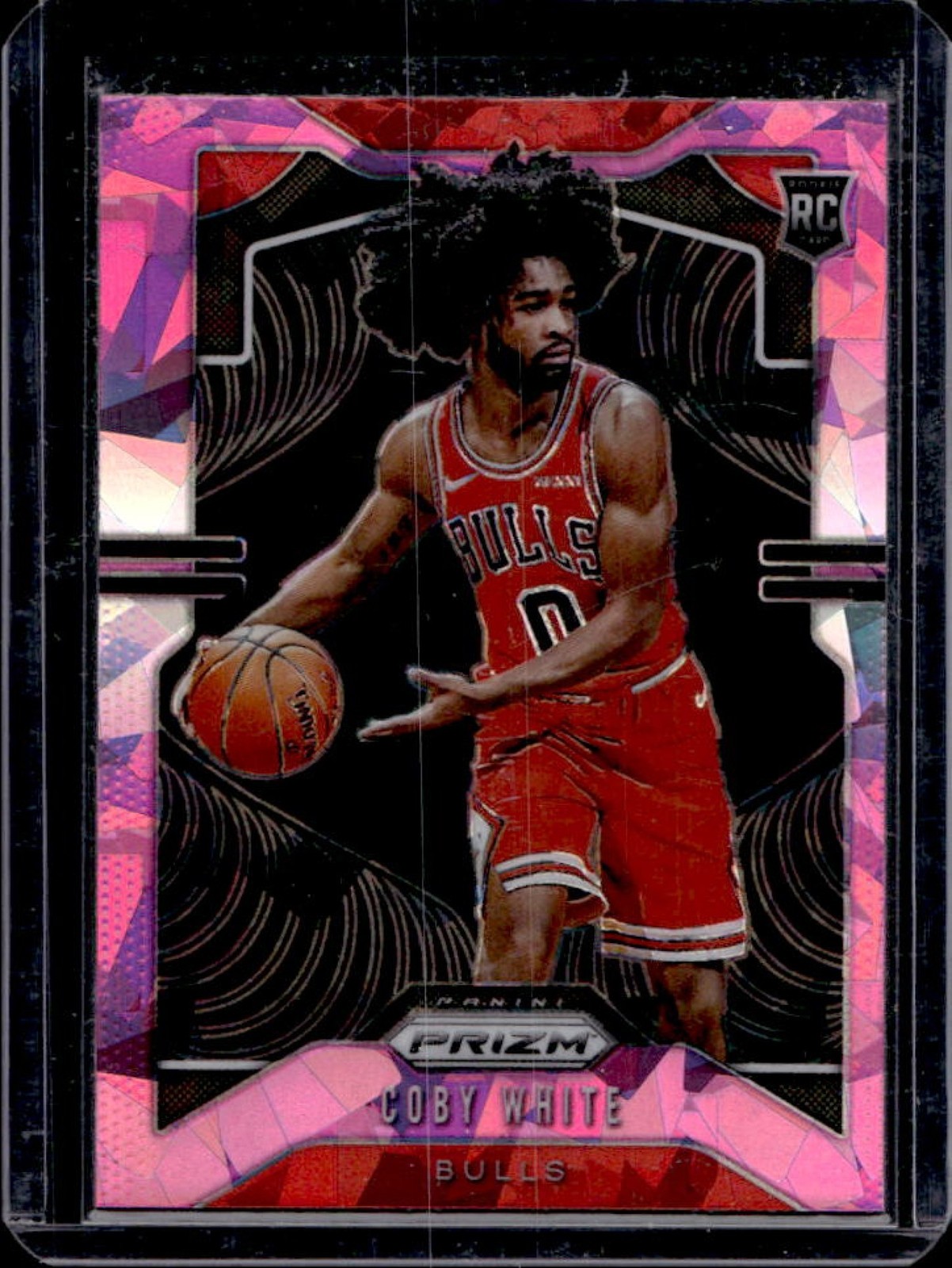 2019-20 Panini Prizm Coby White RC Prizm Pink Ice Rookie #253 Bulls