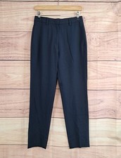 M S size 8 navy blue smart trousers