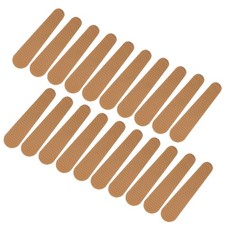 50Pcs Non-Slip Silicone Hanger Grips Clothes Hanger Strips, Brown 2.68" x 0.75"