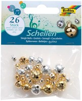 Folia MetallglöCkchen 3 GrößEn Sortiert Gold Und Silber 26 StüCk