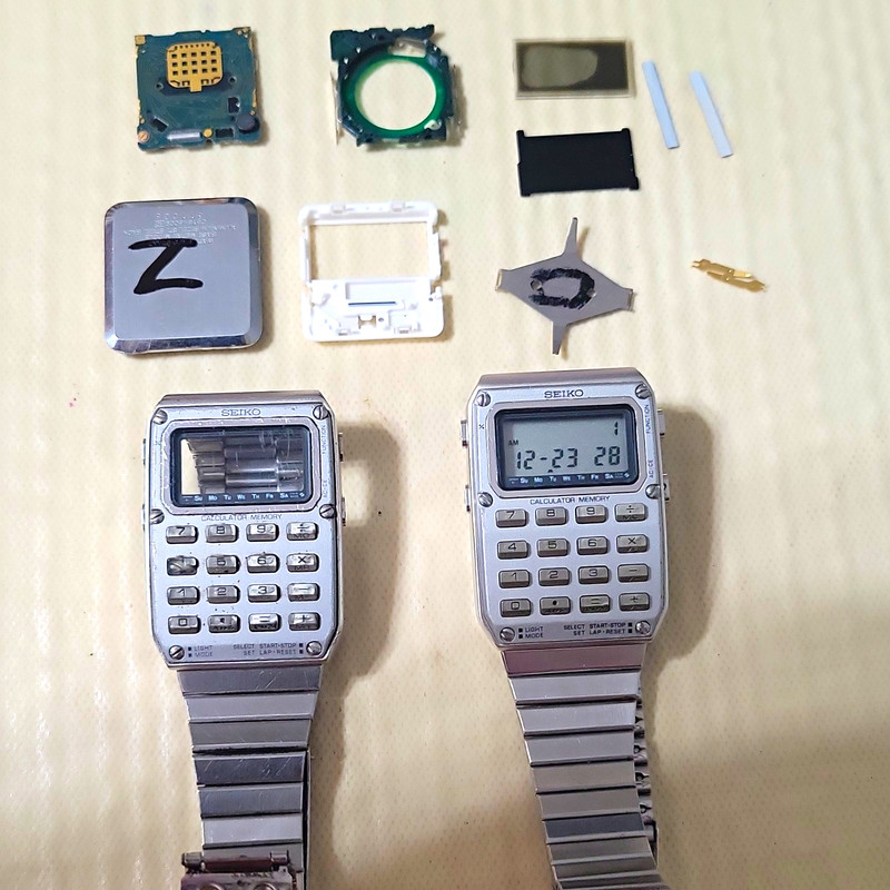 Seiko Calculator Memory Digital Wristwatch and spare parts As IS