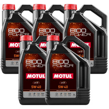 Motul 8100 POWER 5W-40 5L Full Synthetic Ester Motor Oil API SP 111809 5 Pack 246.42 per gallon