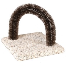 Ware Manufacturing Brush-N-Scratch Groomer 14x14x14.5 Inch (Pack of 1), brown