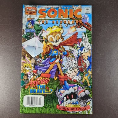 Sonic The Hedgehog #112 - HTF Newsstand UPC Variant - Antoine D'Coolette Cover!