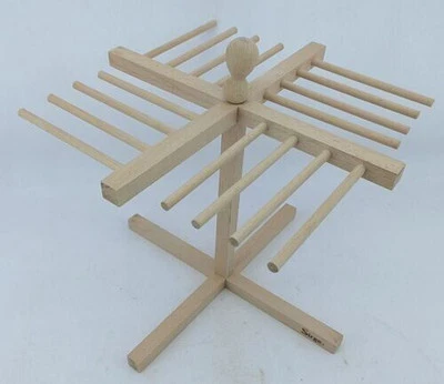 Séchoir à pâtes fraîches en bois avec 16 supports Séchoir à pâtes fraîches avec - Photo 1/4