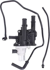 Engine Coolant Thermostat Housing Assembly with Throttle Body Heater Inlet and