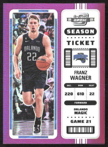 9001F 2022-23 Panini Contenders Optic #40 Franz Wagner Purple #/15