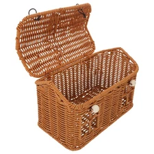  Basket with Lid Christmas Storage Decorative Baskets for Shelves Display