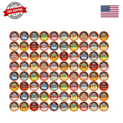 Flavored Coffee Pods, Assorted Sampler, Variety Pack, Compatible with K Cup B...