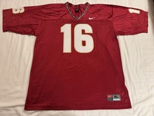VINTAGE Nike Florida State Seminoles Chris Weinke #16 Garnet Football Jersey XL
