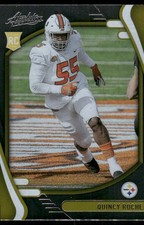 2021 Panini Absolute Quincy Roche Rookie Pittsburgh Steelers #164