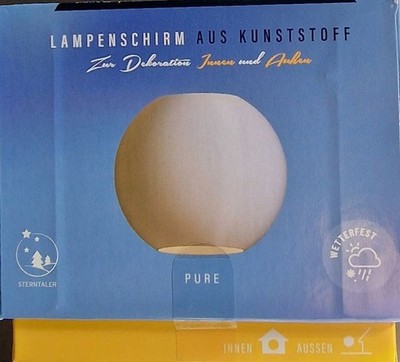 DecoTrend Lampenschirm Pure klein 9 cm ohne Beleuchtung,  Art. Nr. 5000  TOP